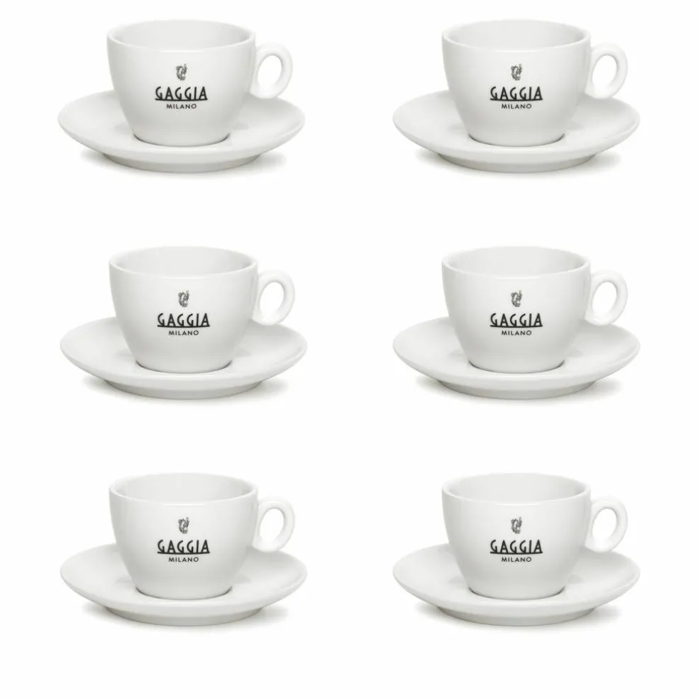 Espressokopp 6-pack, vit