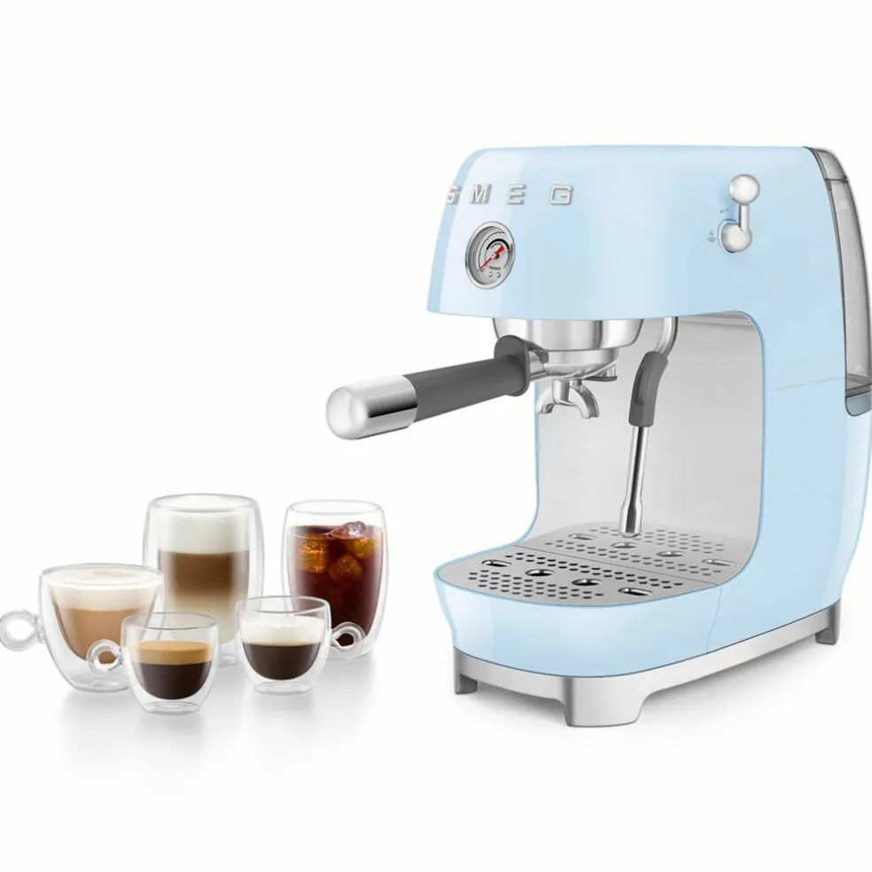 Espressomaskin med Cold Brew, röd