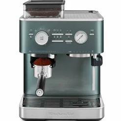 Espressomaskin med kaffekvarn, candy apple