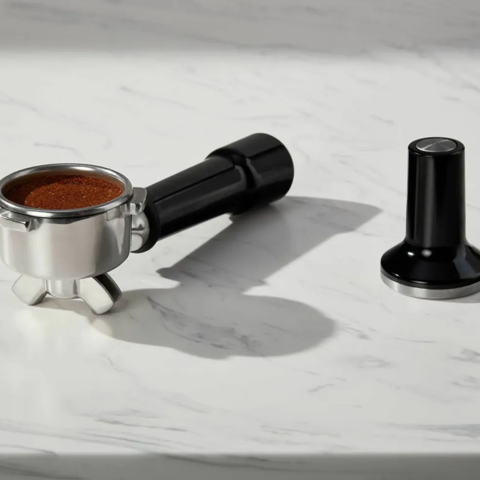 Espressomaskin med kaffekvarn, porcelain white