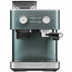 Espressomaskin med kaffekvarn, porcelain white