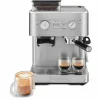 Espressomaskin med kaffekvarn, stainless steel