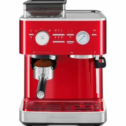 Espressomaskin med kaffekvarn, stainless steel