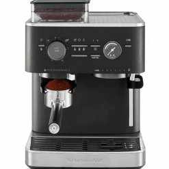 Espressomaskin med kaffekvarn, stainless steel