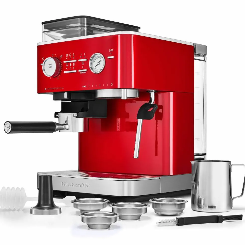 Espressomaskin med kaffekvarn, juniper