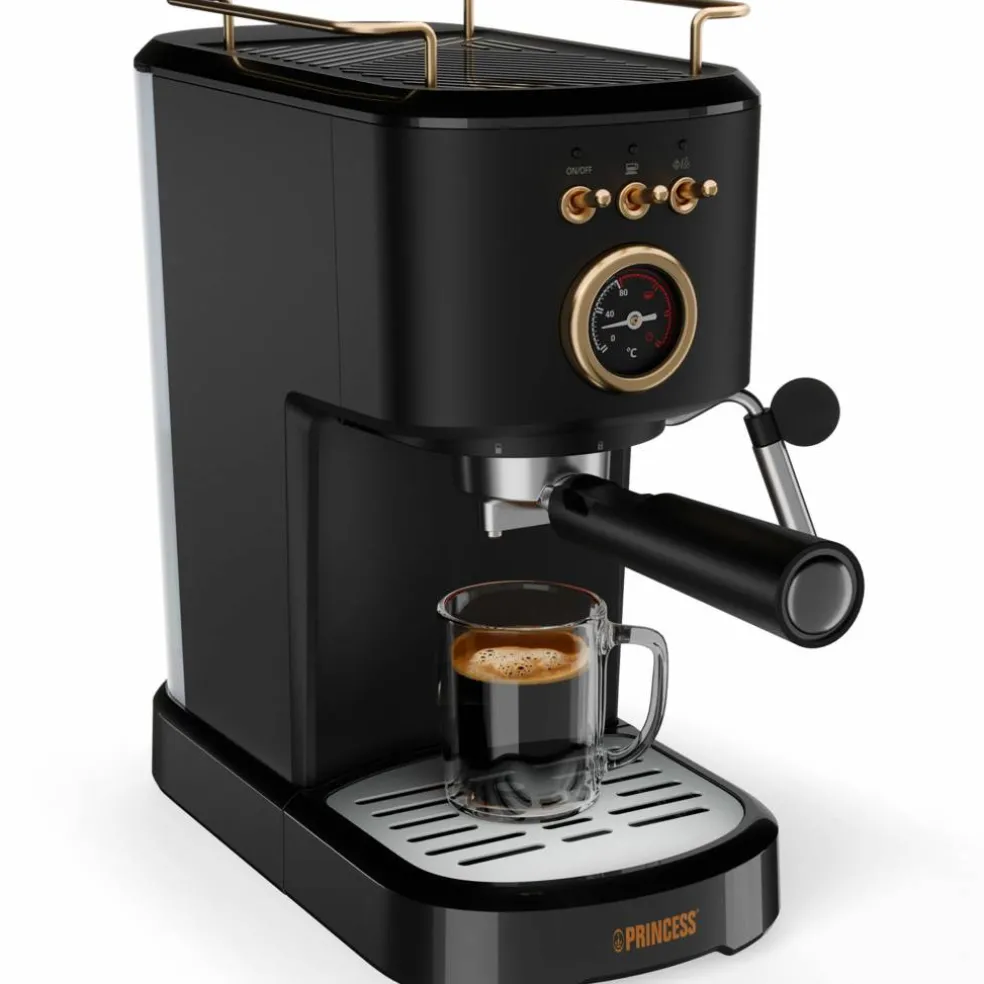 Espressomaskin, rostfritt stål
