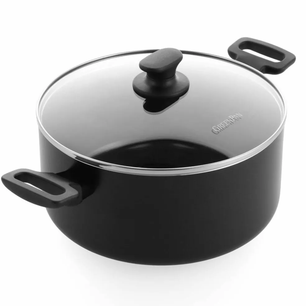 Essence gryta 24 cm med lock, svart