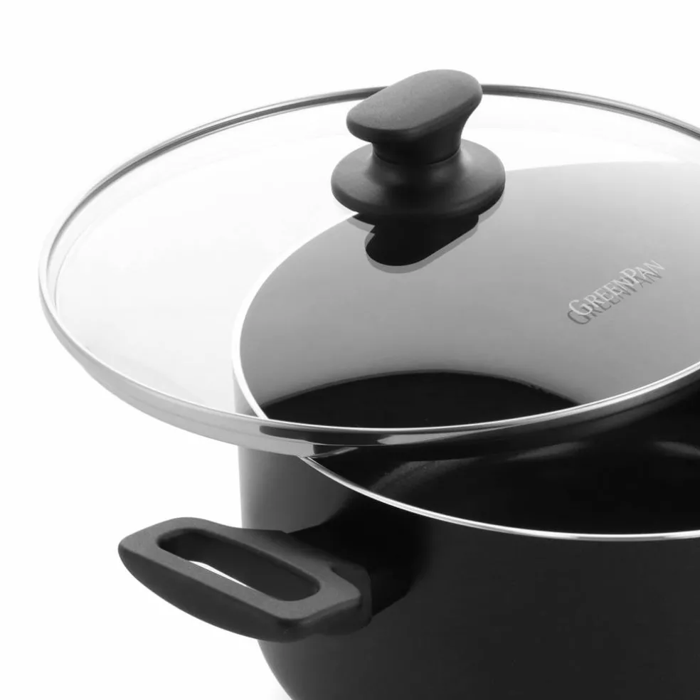 Essence gryta 24 cm med lock, svart