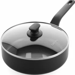 Essence stekpanna med lock 24 cm, svart