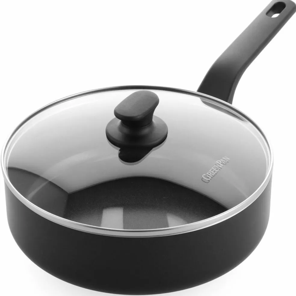 Essence stekpanna med lock 24 cm, svart