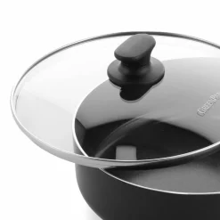 Essence stekpanna med lock 24 cm, svart