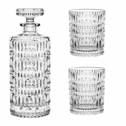Ethno Decanter, set of 3, klar
