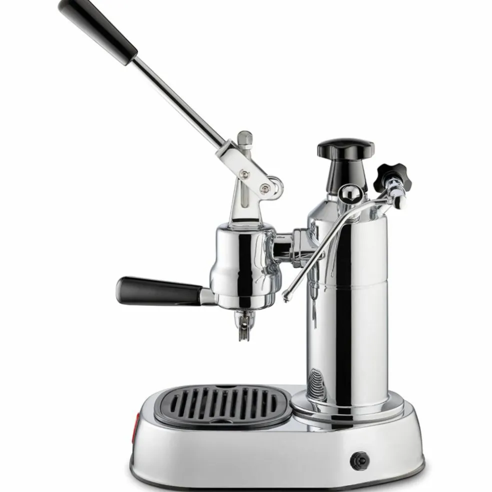 Europiccola Lusso Espressomaskin 0,8 liter Rostfritt stål med svart handtag LPLELQ01EU