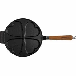 Exclusive Line gjutjärnsplättpanna hjärtan 25 cm, ek