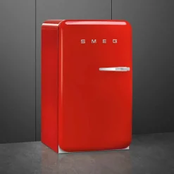 FAB10LBL6 kylskåp med frysfack, röd