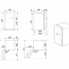 FAB5LSV6 Minibar 73cm Vänsterhängd Silver