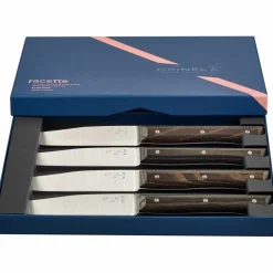 Facette bordskniv 4-pack, ask