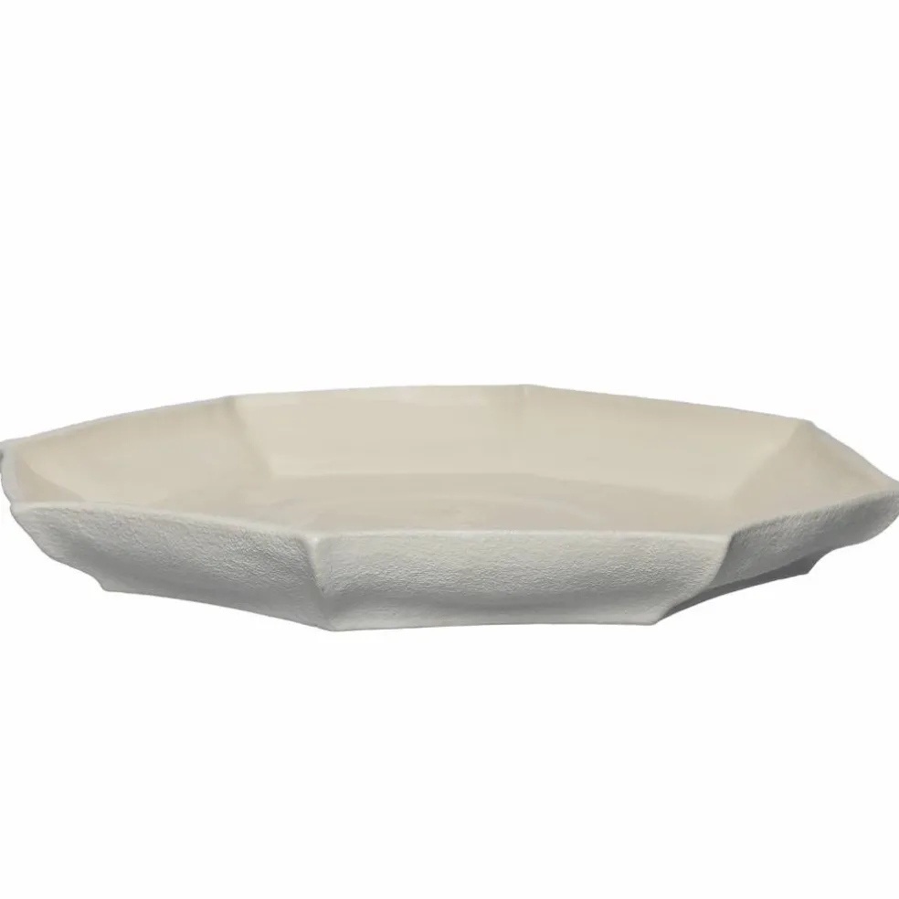 Fat 37 cm, naturvit