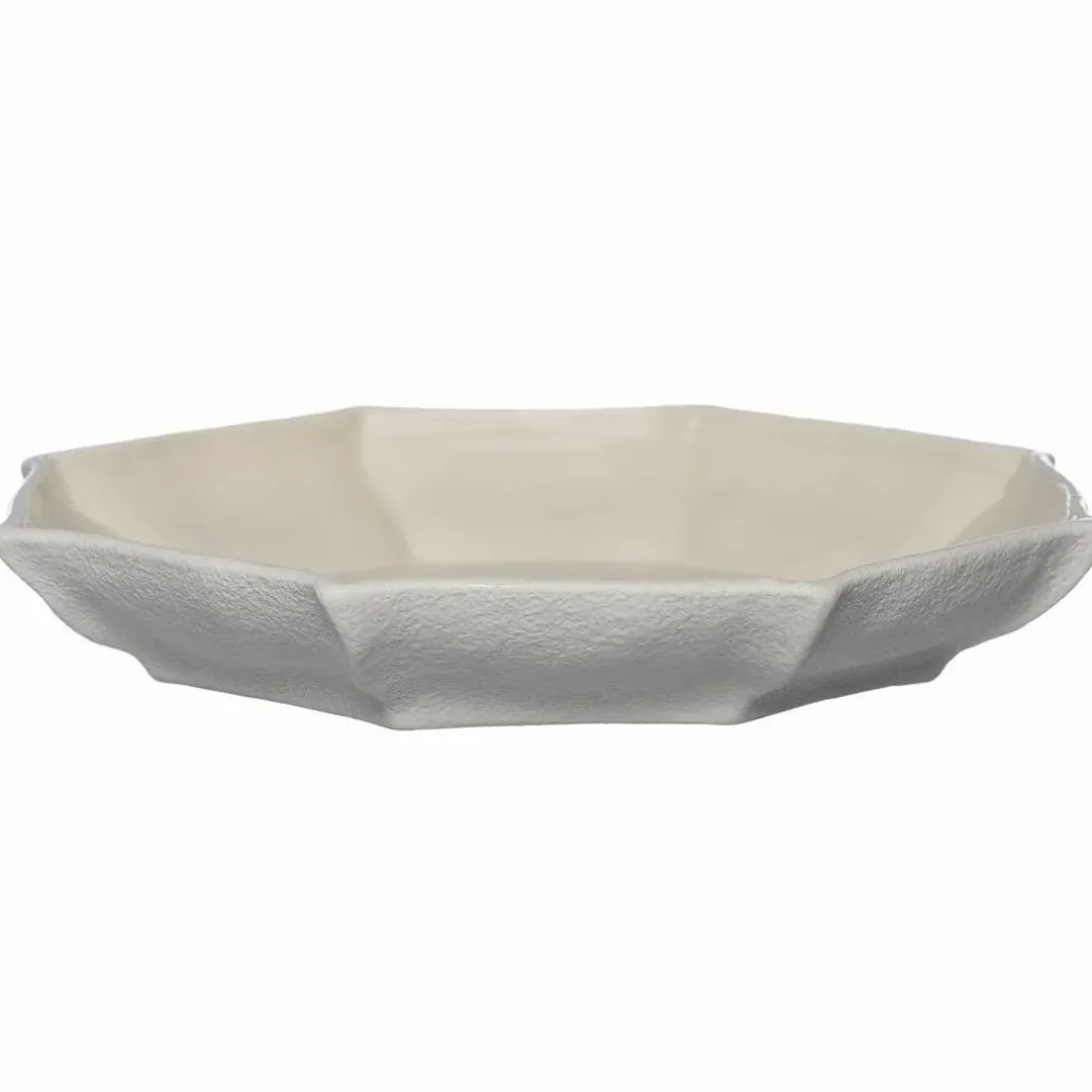 Fat 37 cm, naturvit
