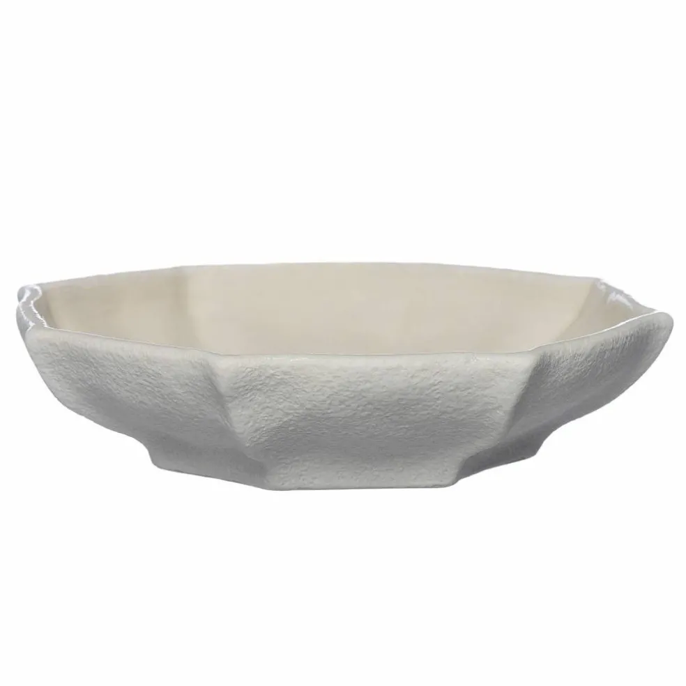 Fat 17 cm, naturvit