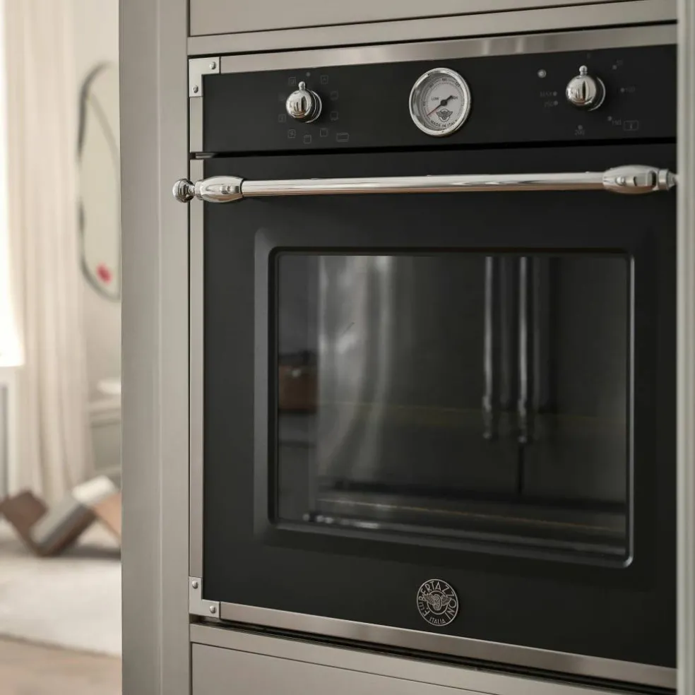 F609HEREKT Heritage inbyggd ugn cremevit/krom 60 cm.