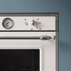 F609HEREKT Heritage inbyggd ugn cremevit/krom 60 cm.