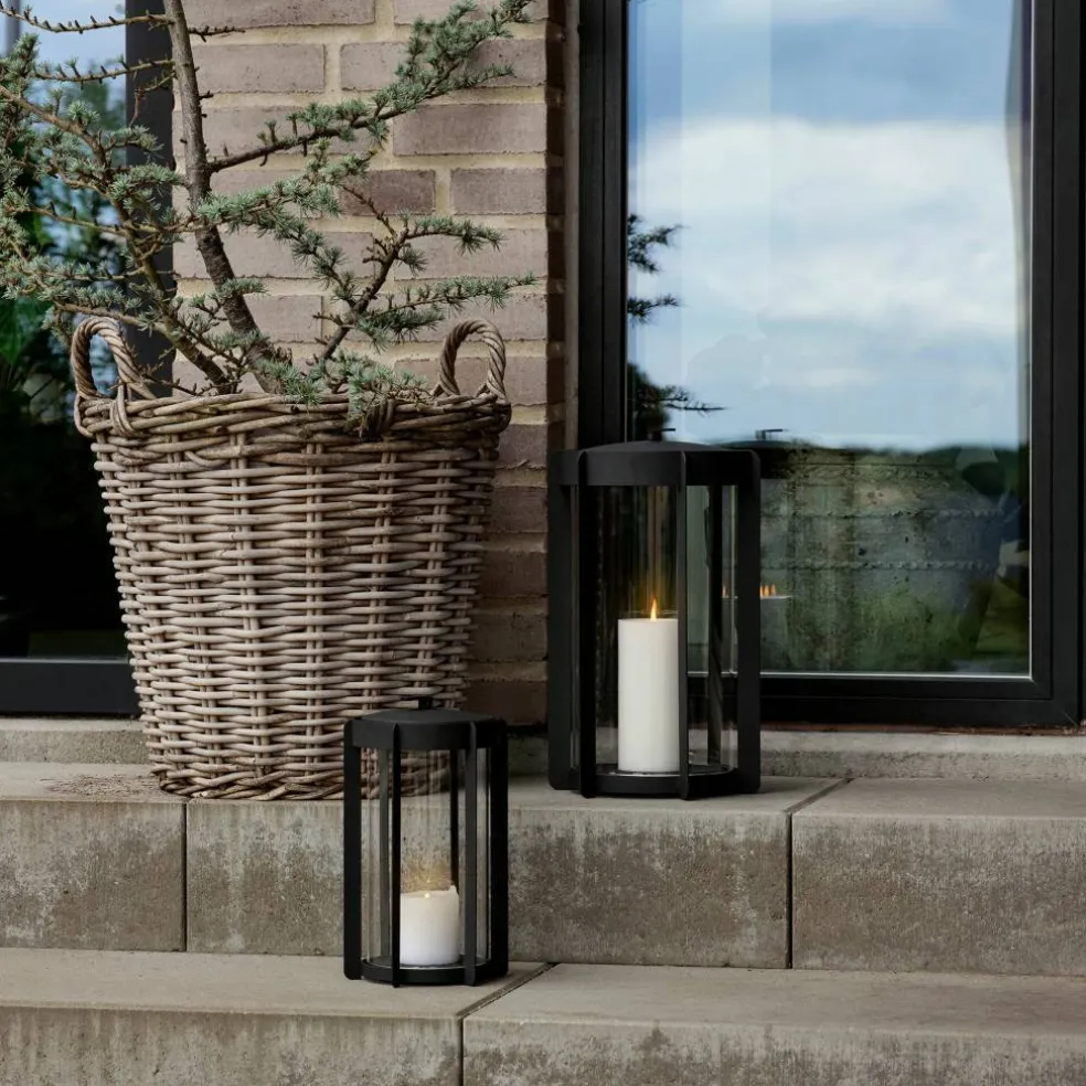 Firefly lantern 25 cm, svart