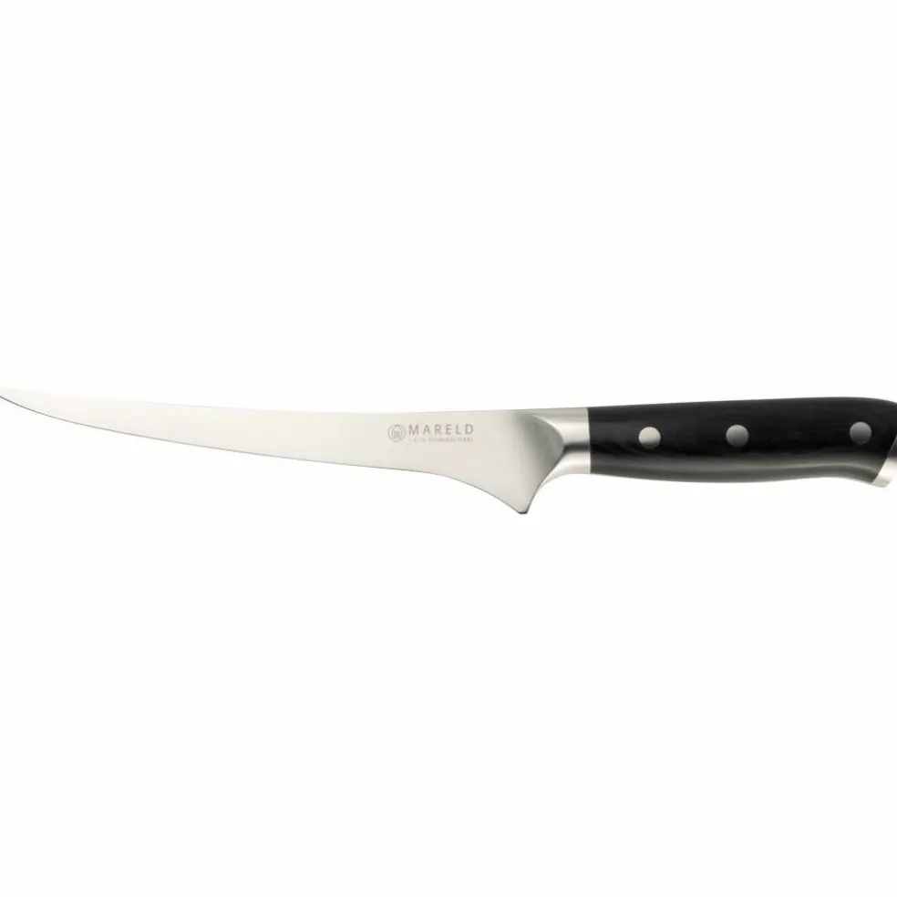 Flexibel Filékniv svart, 19 cm