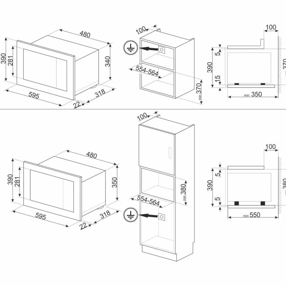 FMI320X2 mikrovågsugn