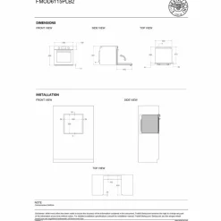 FMOD6115PLB2 Varmluftsugn med LCD-display Modern-serien, svart glas