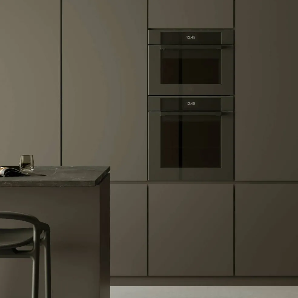 FMOD6117PTS3 Modern inbyggnadsugn med pyrolys 80 liter, obsidian