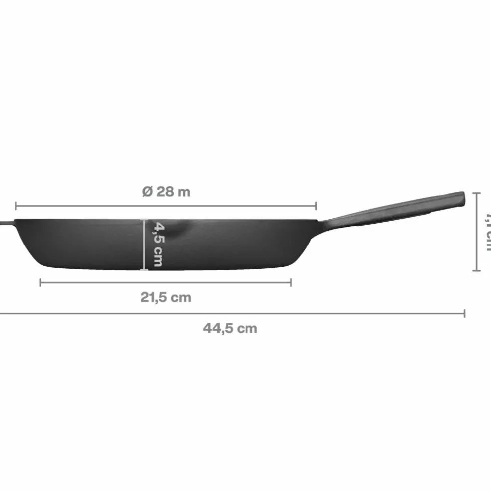 Folken stekpanna 24 cm, gjutjärn
