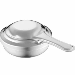 Fondue gjutjärnsgryta med akaciaträplatta