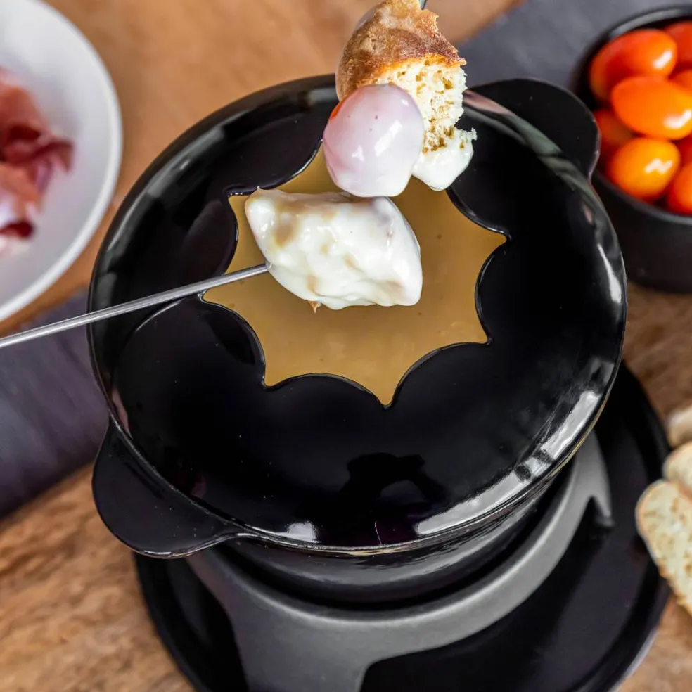Fonduegryta Emaljerad Gjutjärn Svart