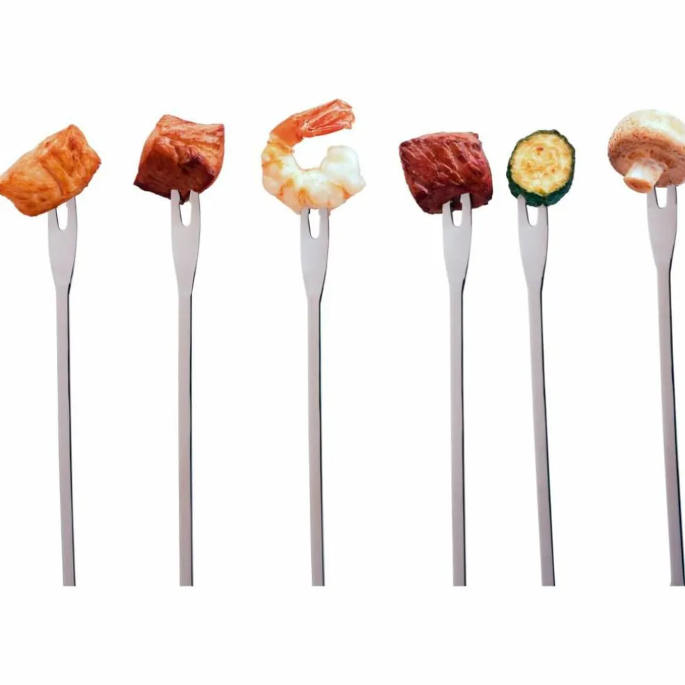 Fondue Induktion svart stål med 8 gafflar
