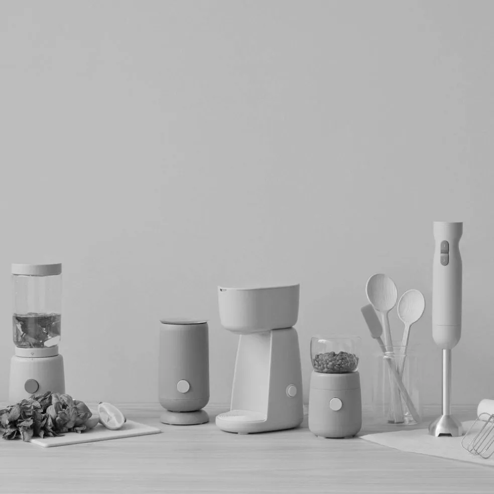 Foodie Elektrisk Mjölkskummare, Dusty Blue