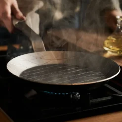 Forge stekpanna/grillpanna 24 cm, kolstål