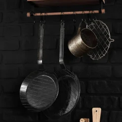 Forge stekpanna/grillpanna 24 cm, kolstål