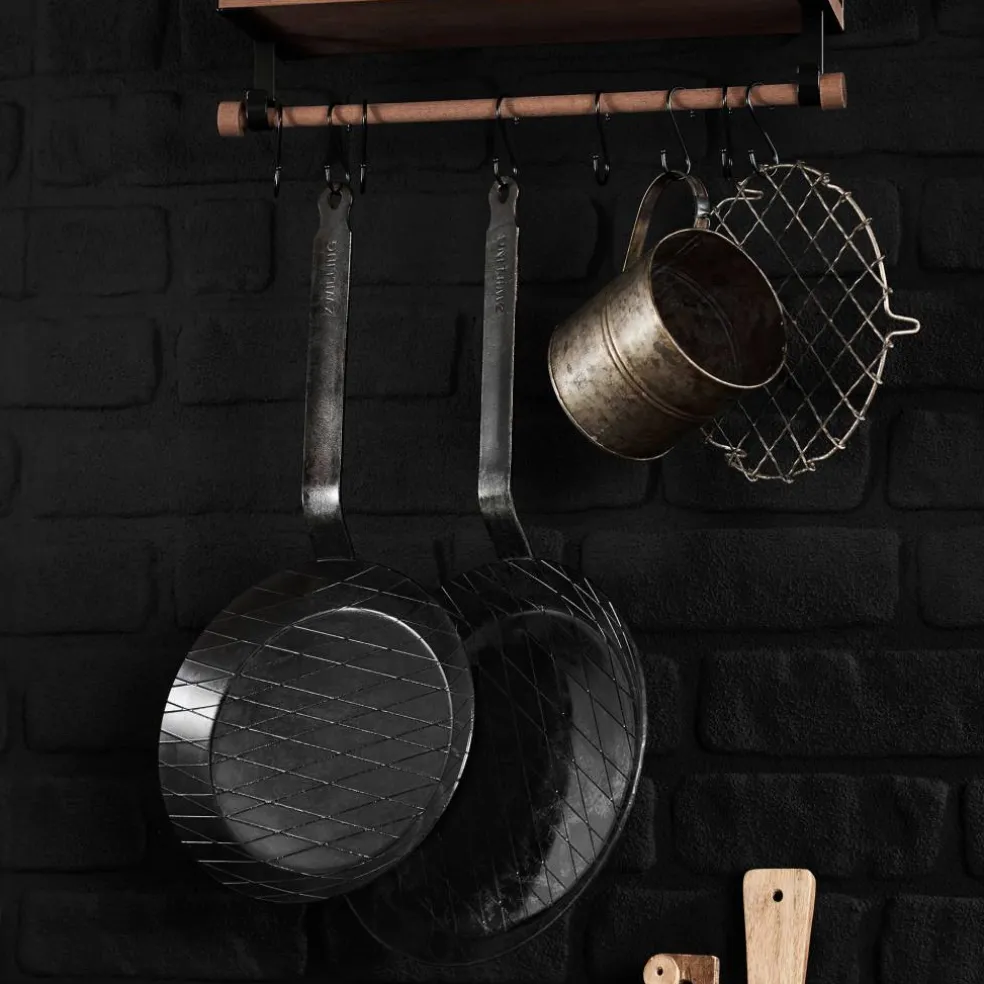 Forge stekpanna/grillpanna 24 cm, kolstål