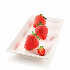 Fragole e Panna silikonform, ljusgrå