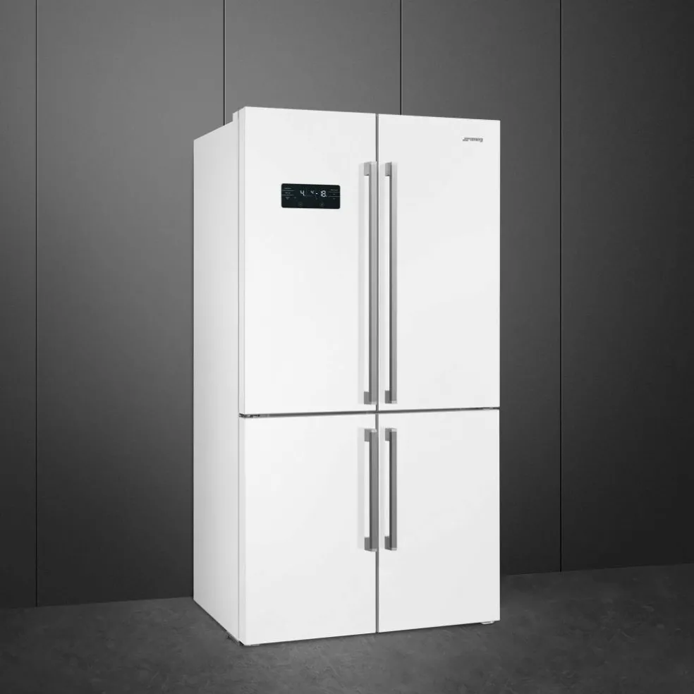 French Door kyl/frys 92 cm, vit