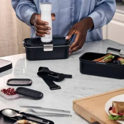 Fresh and Save Fresh & Save Bento lunchbox 2 delar, svart