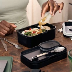 Fresh and Save Fresh & Save Bento lunchbox 2 delar, svart