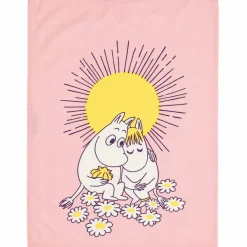 Förälskade kökshandduk 50 × 70 cm, rosa