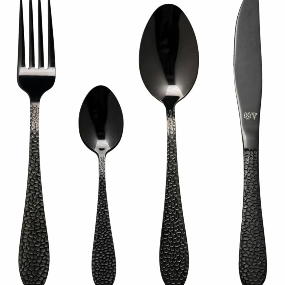 FROST bestickset 16 delar, onyx/svart
