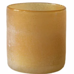 Frost ljuslykta, amber, medium
