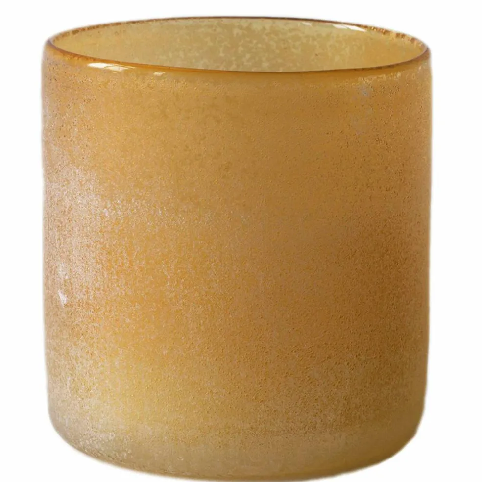 Frost ljuslykta, amber, small