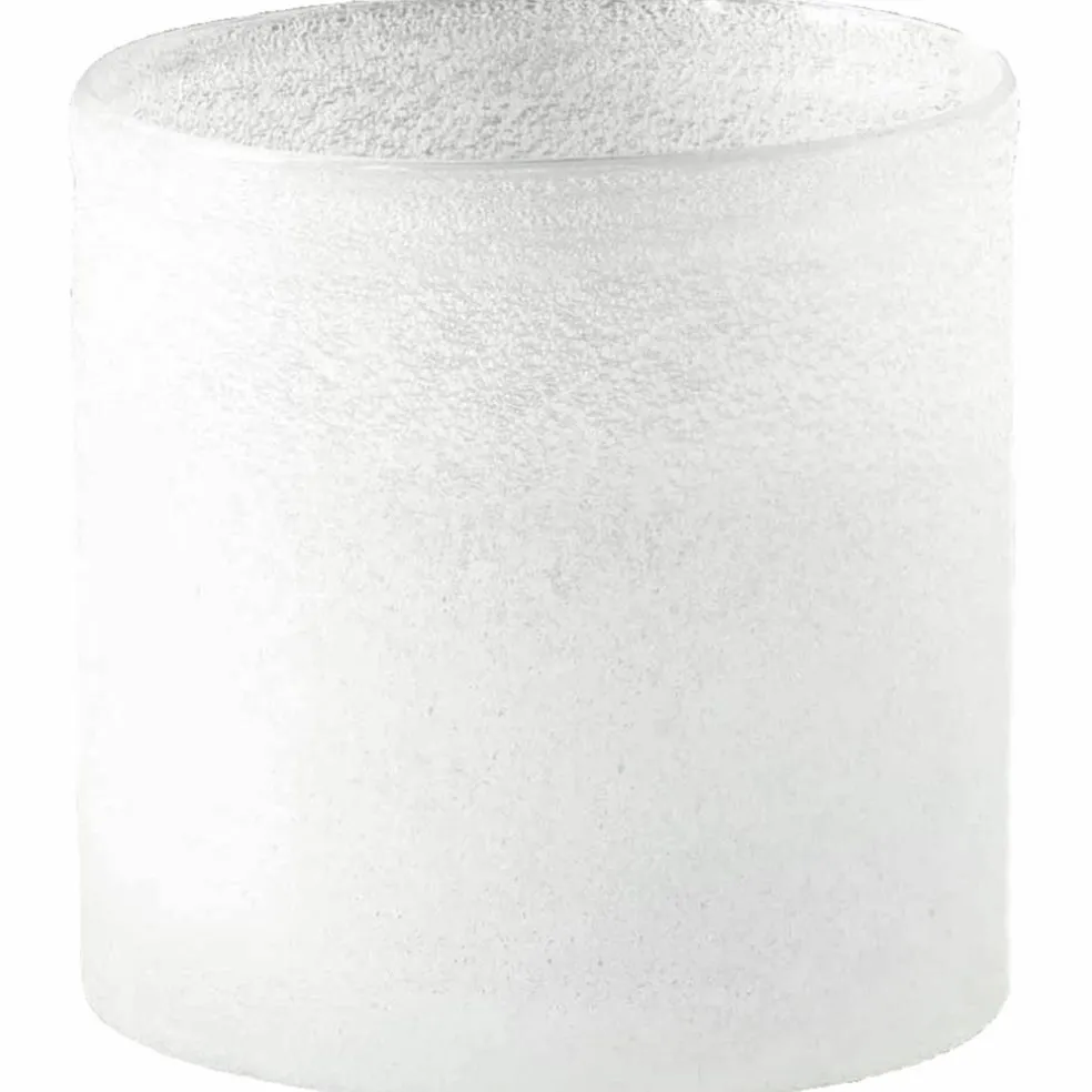 Frost ljuslykta, white, medium