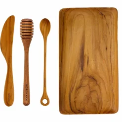 Frukostset 4 delar, teak