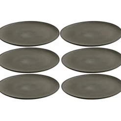 Frukosttallrik 23 cm. 6 st. Metallic Brown